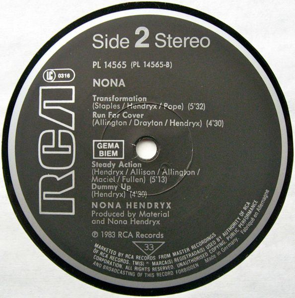 Nona Hendryx - Nona | RCA (PL 14565) - 3