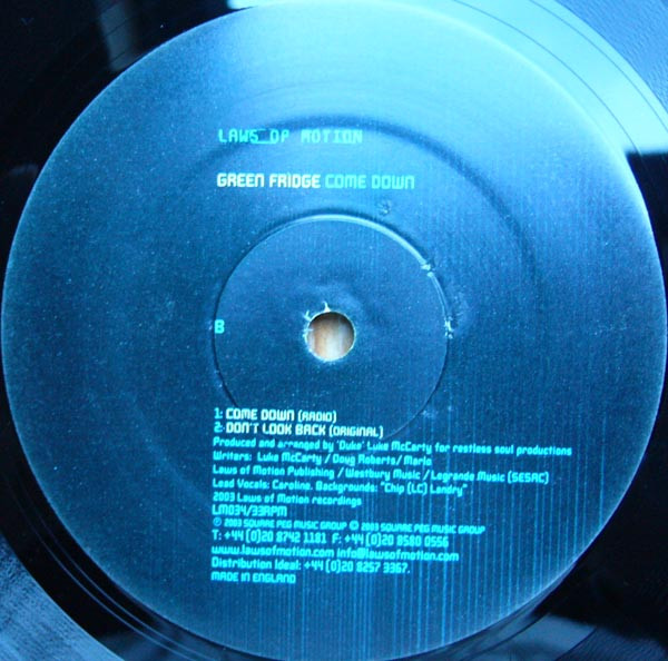 Green Fridge - Come Down | Laws Of Motion (LM 034) - 4 Green Fridge - Come Down | Laws Of Motion (LM 034) - 4