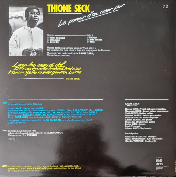 Thione Seck - Le Pouvoir D'Un Cœur Pur | Socadisc (345315) - 2