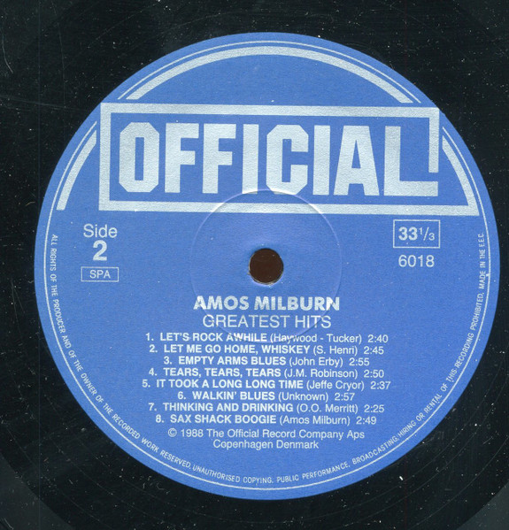 Amos Milburn - Greatest Hits | Official (6018) - 4