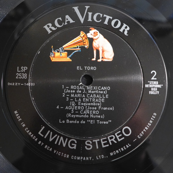 La Banda De "El Toreo" - El Toro | RCA Victor (LSP-2538) - 4 La Banda De "El Toreo" - El Toro | RCA Victor (LSP-2538) - 4