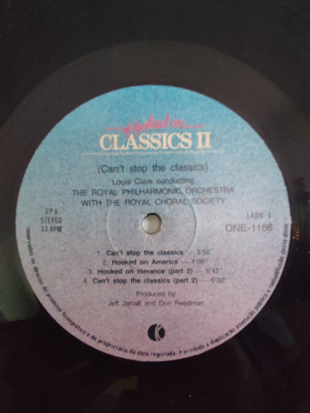 Louis Clark Conducting Royal Philharmonic Orchestra - Hooked On Classics II - Can't Stop The Classics | K-Tel (ONE 1166) - 3