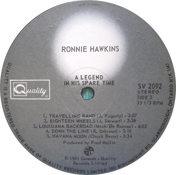 Ronnie Hawkins - A Legend In His Spare Time | Quality (SV 2092) - 4