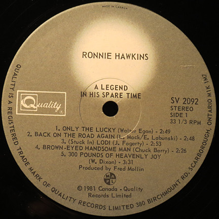 Ronnie Hawkins - A Legend In His Spare Time | Quality (SV 2092) - 3