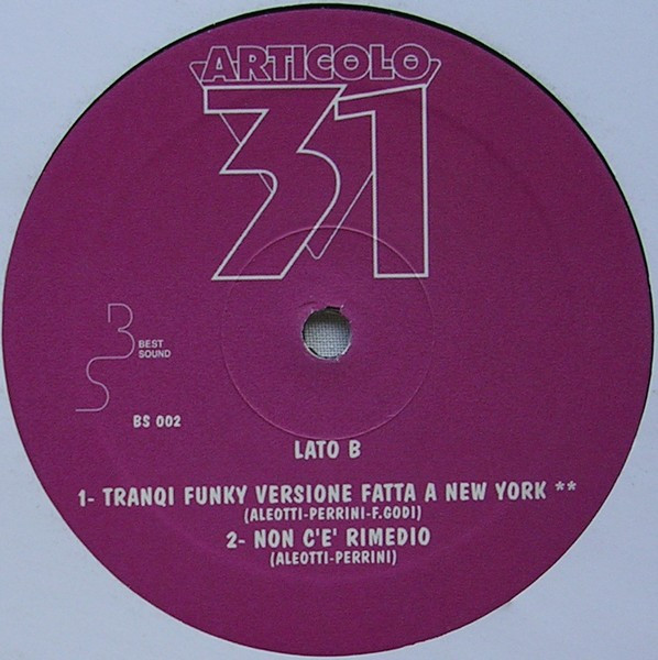 Articolo 31 - Tranqi Funky | Best Sound (BS 002) - 4