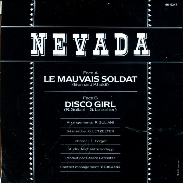 Nevada - Le Mauvais Soldat | Not On Label (96-0344) - 2