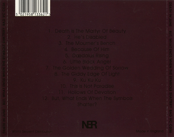 Death In June - But, What Ends When The Symbols Shatter? | New European Recordings (BAD VC CD 36) - 2 Death In June - But, What Ends When The Symbols Shatter? | New European Recordings (BAD VC CD 36) - 2