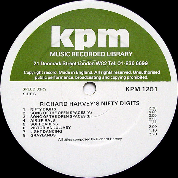 Richard Harvey - Nifty Digits | KPM Music (KPM 1251) - 4