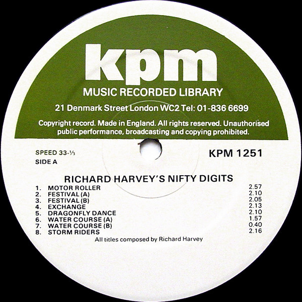 Richard Harvey - Nifty Digits | KPM Music (KPM 1251) - 3