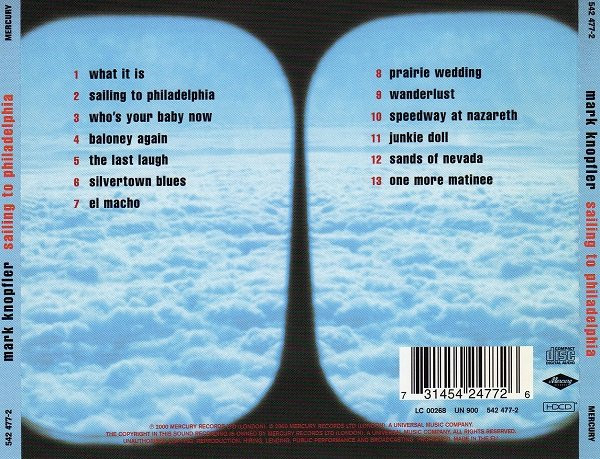 Mark Knopfler - Sailing To Philadelphia | Mercury (542 477-2) - 2 Mark Knopfler - Sailing To Philadelphia | Mercury (542 477-2) - 2