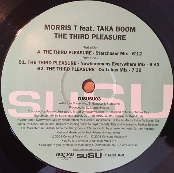 Morris T Feat. Taka Boom - The Third Pleasure | suSU (DJSUSU03) - main