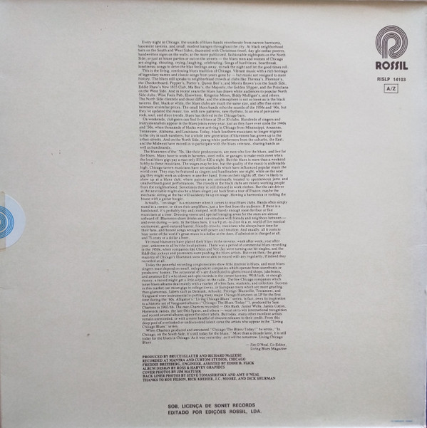 Various - Living Chicago Blues | Rossil (RISLP 14103) - 2 Various - Living Chicago Blues | Rossil (RISLP 14103) - 2