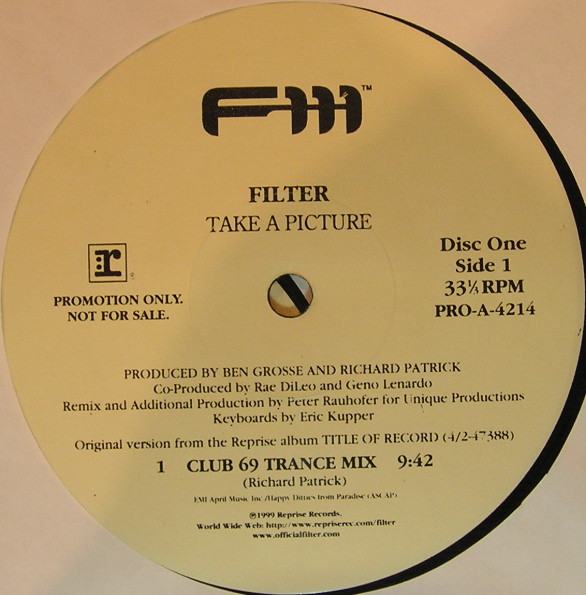 Filter - Take A Picture | F-111 Records (PRO-A-4214) - 2 Filter - Take A Picture | F-111 Records (PRO-A-4214) - 2