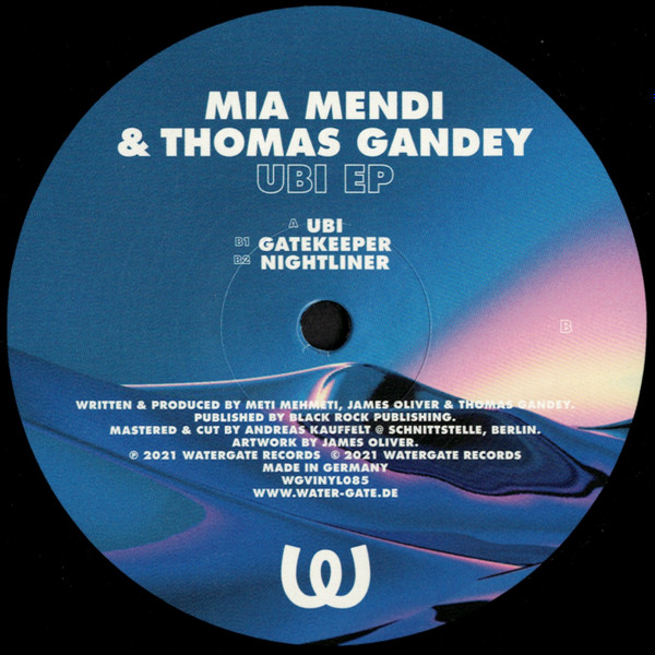 Mia Mendi & Thomas Gandey - Ubi EP | Watergate Records (WGVINYL085)
