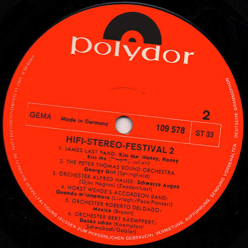 Various - Hifi-Stereo-Festival 2 | Polydor (109 578) - 3