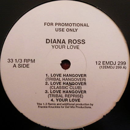 Diana Ross - Your Love | EMI (12EMDJ 299) - main