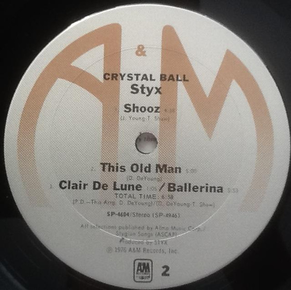 Styx - Crystal Ball | A&M Records (SP-4604) - 4 Styx - Crystal Ball | A&M Records (SP-4604) - 4