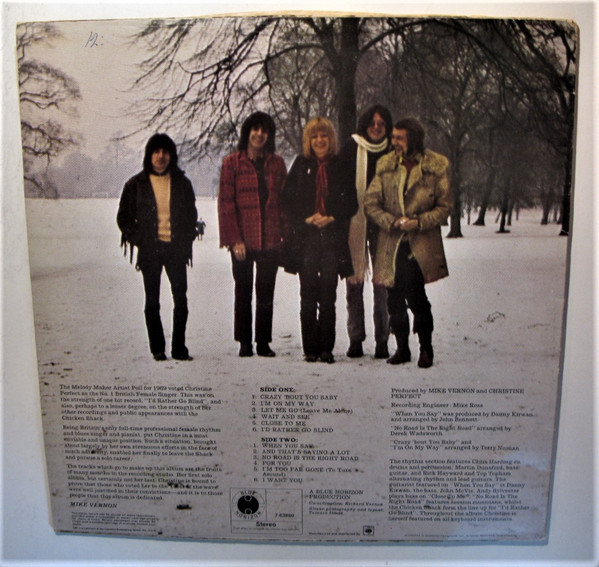 Christine Perfect - Christine Perfect | Blue Horizon (S 7-63860) - 2