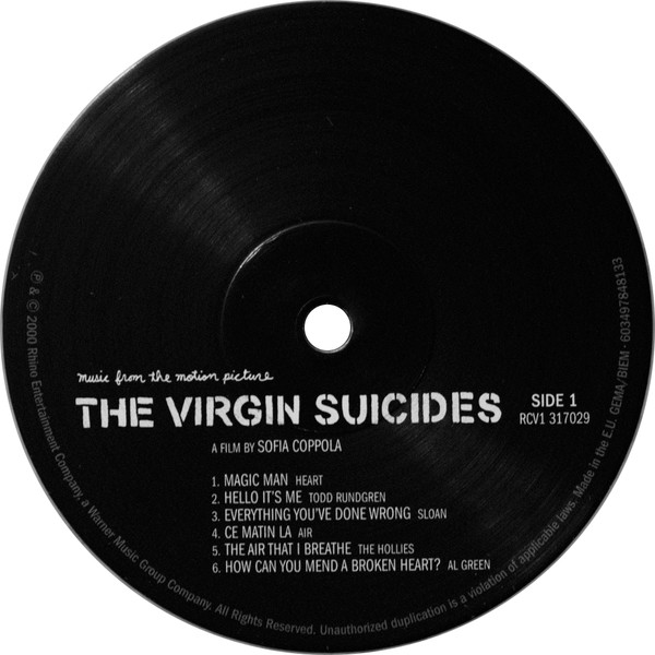 Various - The Virgin Suicides (Music From The Motion Picture) | Rhino Records (RCV1 317029) - 3