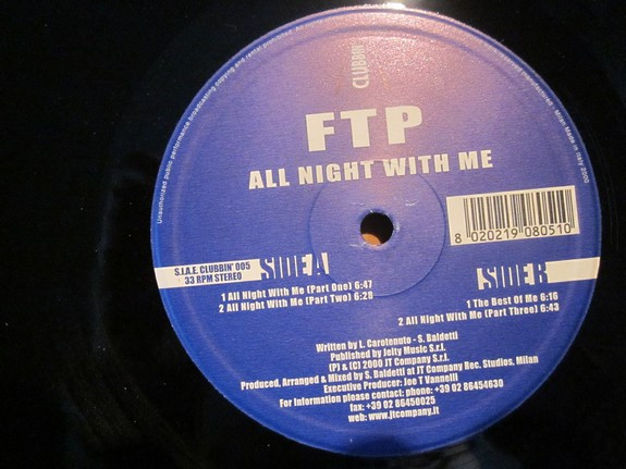 FTP - All Night With Me | Clubbin' Records (CLUBBIN' 005)