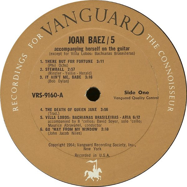 Joan Baez - 5 | Vanguard (VRS-9160) - 3 Joan Baez - 5 | Vanguard (VRS-9160) - 3