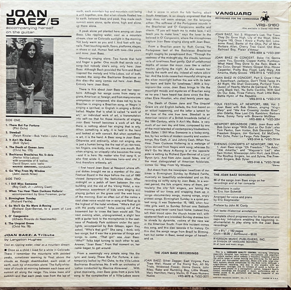 Joan Baez - 5 | Vanguard (VRS-9160) - 2 Joan Baez - 5 | Vanguard (VRS-9160) - 2