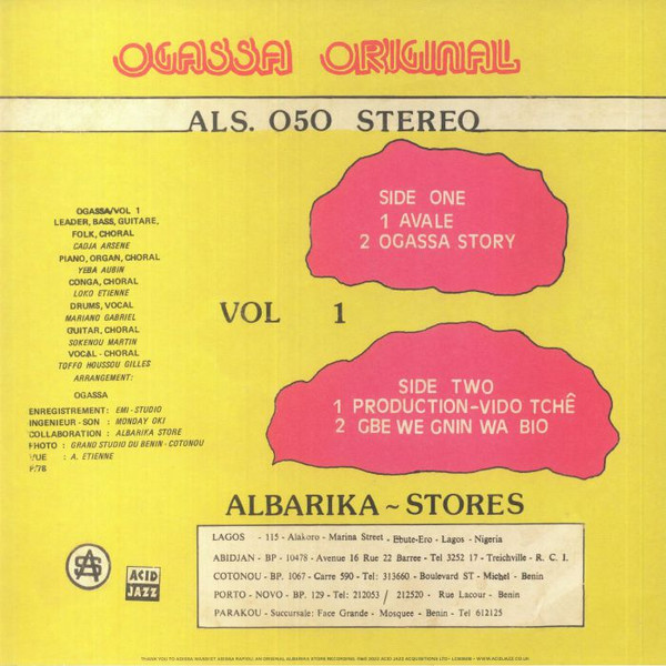 Ogassa - Ogassa Original Vol 1 | Acid Jazz (AJXLP702) - 2