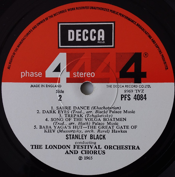 Stanley Black , London Festival Orchestra And London Festival Chorus - Russia | Decca (PFS 4084) - 4