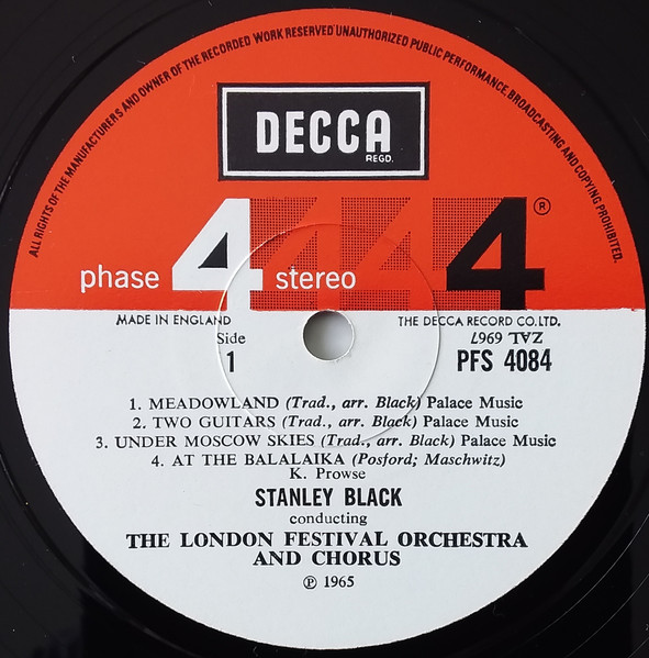 Stanley Black , London Festival Orchestra And London Festival Chorus - Russia | Decca (PFS 4084) - 3