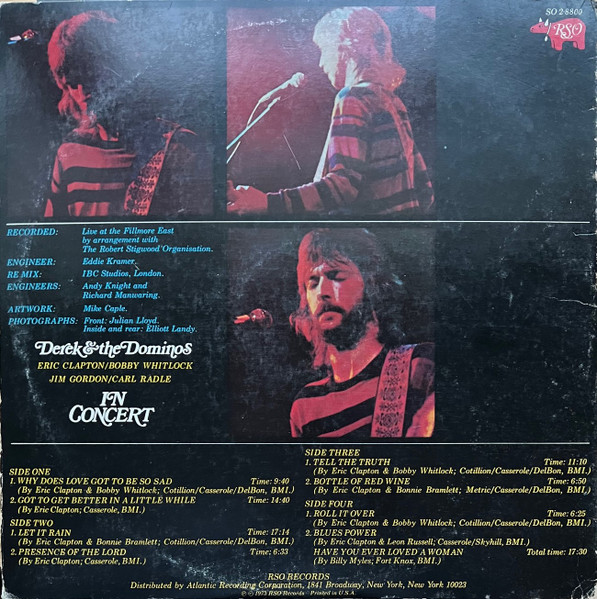 Derek & The Dominos - In Concert | RSO (SO 2-8800) - 2 Derek & The Dominos - In Concert | RSO (SO 2-8800) - 2