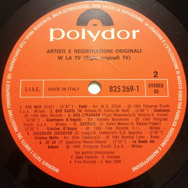 Various - W La Tv | Polydor (825 269-1) - 4