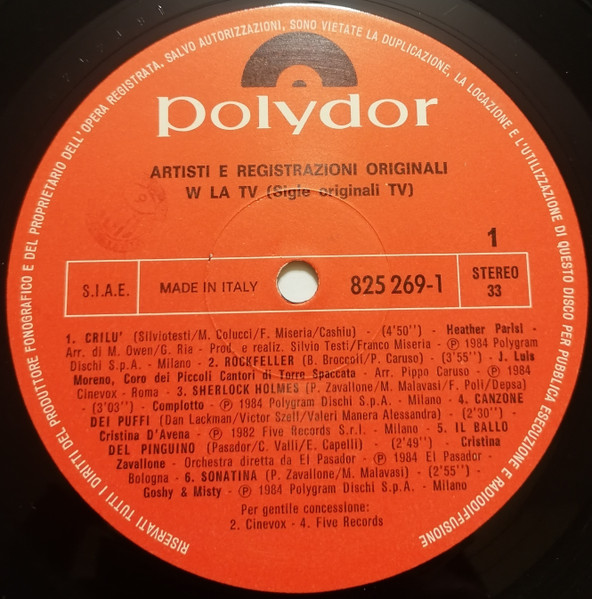 Various - W La Tv | Polydor (825 269-1) - 3