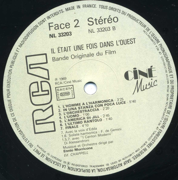 Ennio Morricone - Il Etait Une Fois Dans L'Ouest | RCA (NL 33203) - 4 Ennio Morricone - Il Etait Une Fois Dans L'Ouest | RCA (NL 33203) - 4