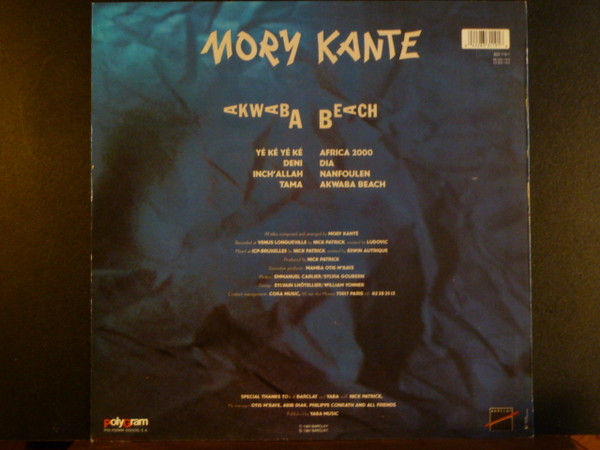 Mory Kanté - Akwaba Beach | Barclay (833 119-1) - main