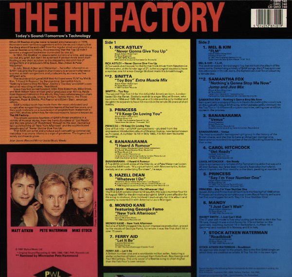 Various - The Hit Factory - The Best Of Stock Aitken Waterman | Stylus Music (SMR 740) - 2 Various - The Hit Factory - The Best Of Stock Aitken Waterman | Stylus Music (SMR 740) - 2