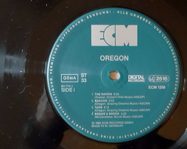 Oregon - Oregon | ECM Records (ECM 1258) - 2 Oregon - Oregon | ECM Records (ECM 1258) - 2
