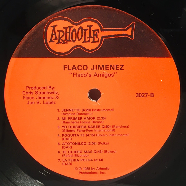 Flaco Jimenez - Flaco's Amigos | Arhoolie Records (3027) - 4 Flaco Jimenez - Flaco's Amigos | Arhoolie Records (3027) - 4