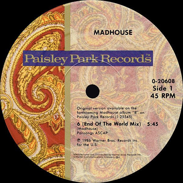 Madhouse - 6 | Paisley Park (9 20608-0 A) - 2