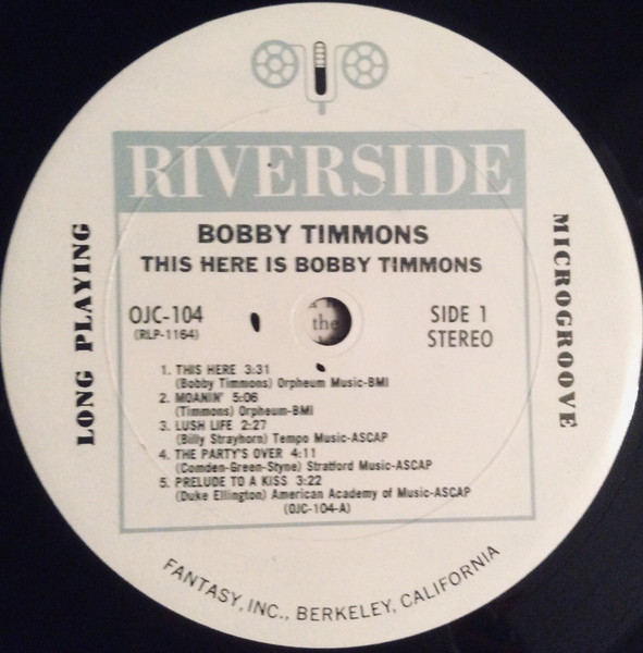 Bobby Timmons - This Here Is Bobby Timmons | Original Jazz Classics (OJC-104) - 3 Bobby Timmons - This Here Is Bobby Timmons | Original Jazz Classics (OJC-104) - 3