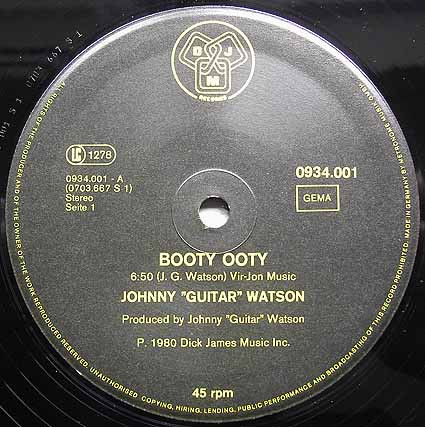 Johnny Guitar Watson - Booty Ooty | DJM Records (0934.001) - 2