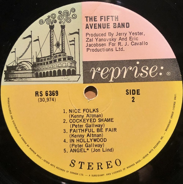The Fifth Avenue Band - The Fifth Avenue Band | Reprise Records (RS 6369) - 4 The Fifth Avenue Band - The Fifth Avenue Band | Reprise Records (RS 6369) - 4