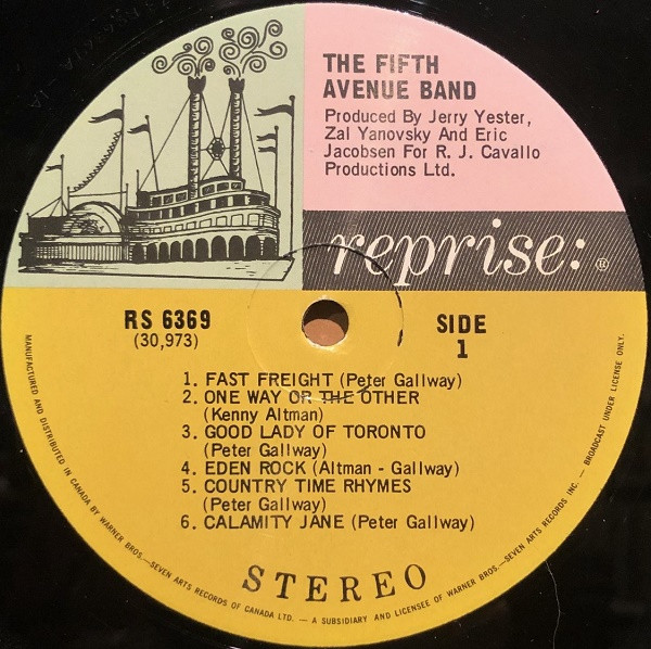 The Fifth Avenue Band - The Fifth Avenue Band | Reprise Records (RS 6369) - 3 The Fifth Avenue Band - The Fifth Avenue Band | Reprise Records (RS 6369) - 3