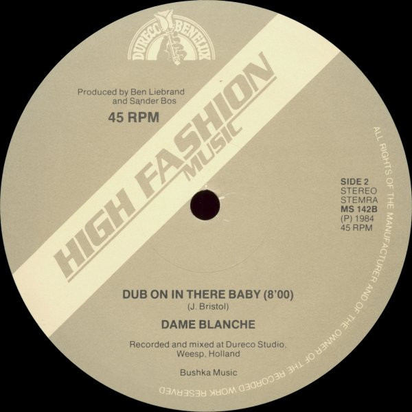 Dame Blanche - Hang On In There Baby | High Fashion Music (MS 142) - 3