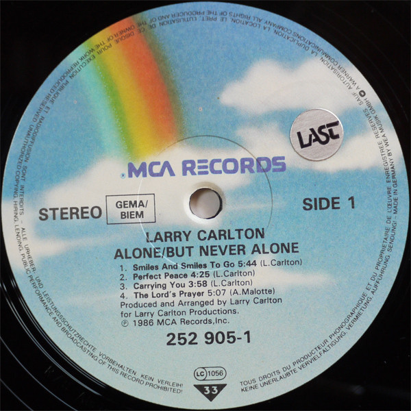 Larry Carlton - Alone/But Never Alone | MCA Records (252 905-1) - 4 Larry Carlton - Alone/But Never Alone | MCA Records (252 905-1) - 4