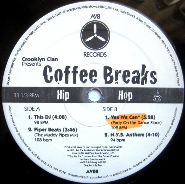 Crooklyn Clan - Coffee Breaks | AV8 Records (AV08)