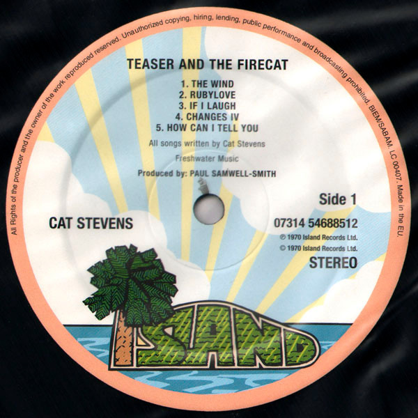 Cat Stevens - Teaser And The Firecat | Island Records (07314 5468851 2) - 4