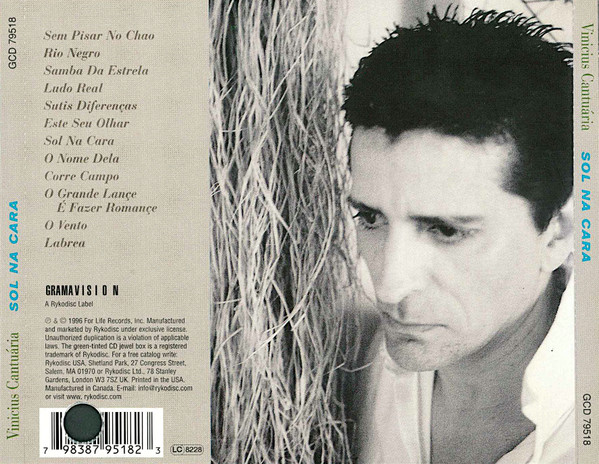 Vinicius Cantuária - Sol Na Cara | Gramavision (GCD 79518) - 2