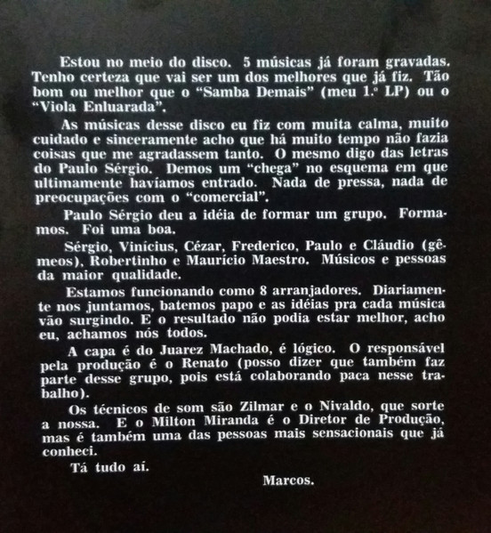 Marcos Valle - Vento Sul | Polysom (33377-1) - 4