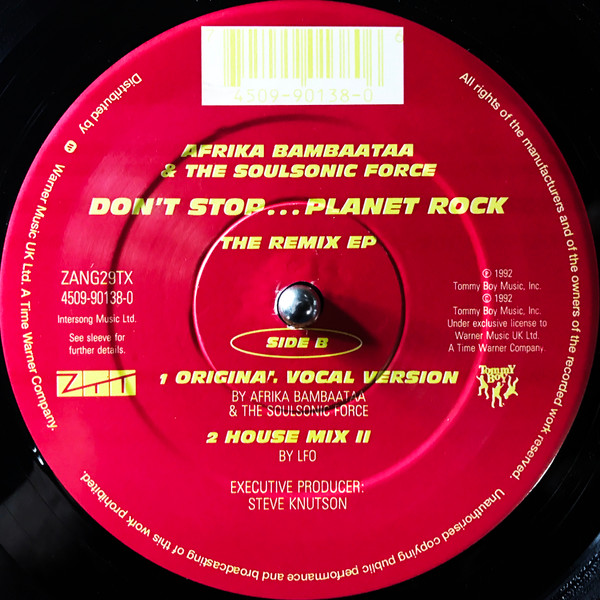 Afrika Bambaataa & Soulsonic Force - Don't Stop... Planet Rock (The Remix EP - Part 2) | ZTT (ZANG 29 TX) - 3 Afrika Bambaataa & Soulsonic Force - Don't Stop... Planet Rock (The Remix EP - Part 2) | ZTT (ZANG 29 TX) - 3