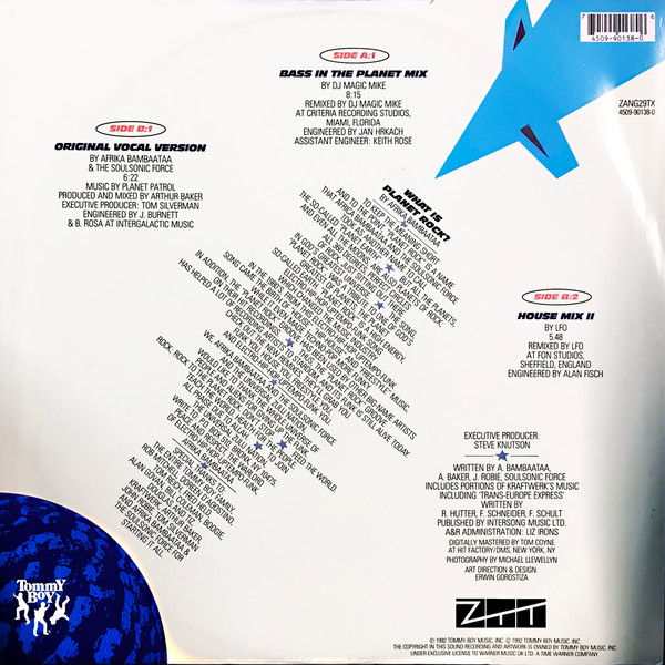 Afrika Bambaataa & Soulsonic Force - Don't Stop... Planet Rock (The Remix EP - Part 2) | ZTT (ZANG 29 TX) - 4 Afrika Bambaataa & Soulsonic Force - Don't Stop... Planet Rock (The Remix EP - Part 2) | ZTT (ZANG 29 TX) - 4